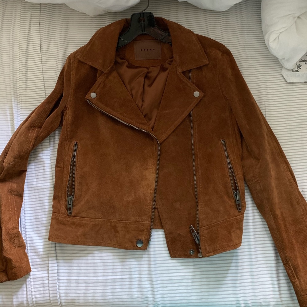 Suede Genuine Leather Jacket